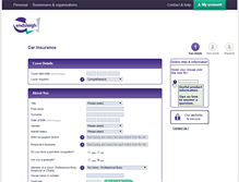 Tablet Screenshot of motor.endsleigh.co.uk